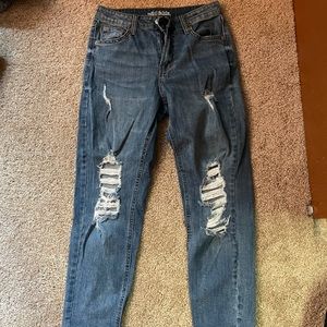 Wild Fable Target Mom Jeans with rips